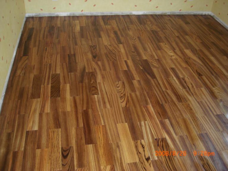 Parquet bois exotique pose à l'anglaise